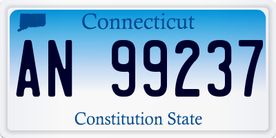 CT license plate AN99237