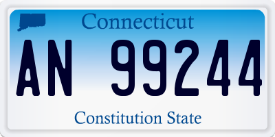 CT license plate AN99244