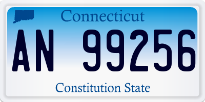 CT license plate AN99256