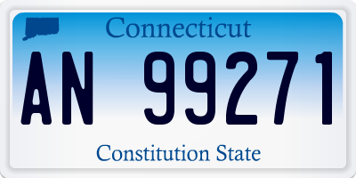 CT license plate AN99271