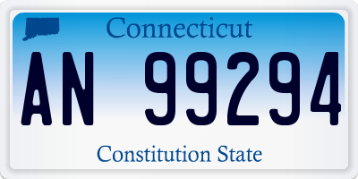 CT license plate AN99294