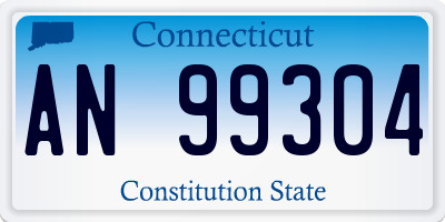 CT license plate AN99304