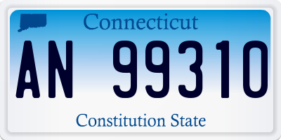 CT license plate AN99310