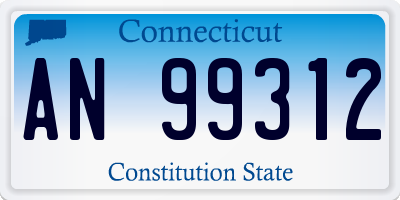 CT license plate AN99312