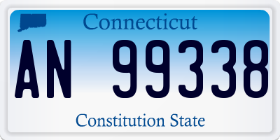 CT license plate AN99338