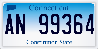 CT license plate AN99364