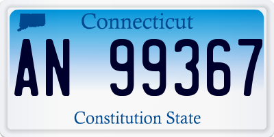 CT license plate AN99367