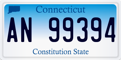CT license plate AN99394