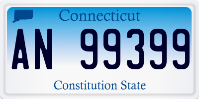 CT license plate AN99399
