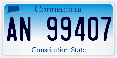 CT license plate AN99407