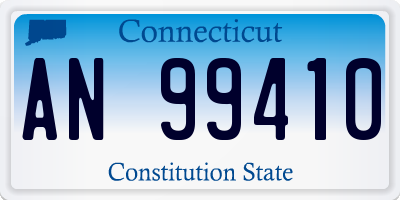 CT license plate AN99410