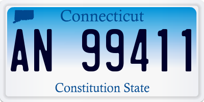 CT license plate AN99411