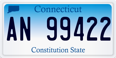 CT license plate AN99422
