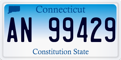 CT license plate AN99429