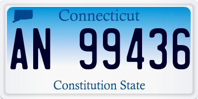 CT license plate AN99436