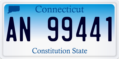 CT license plate AN99441