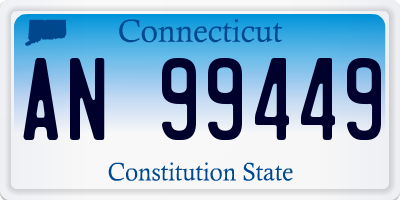 CT license plate AN99449
