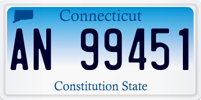 CT license plate AN99451