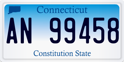 CT license plate AN99458