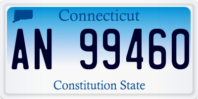 CT license plate AN99460