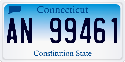 CT license plate AN99461