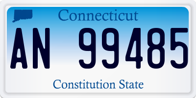 CT license plate AN99485