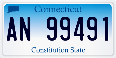 CT license plate AN99491