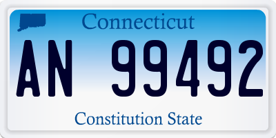 CT license plate AN99492