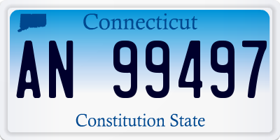 CT license plate AN99497