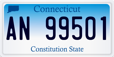 CT license plate AN99501