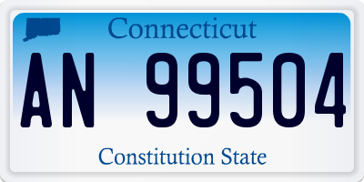 CT license plate AN99504