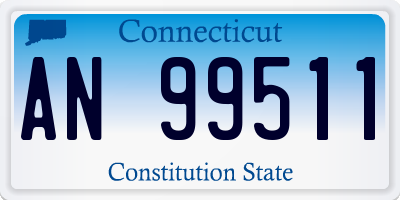 CT license plate AN99511