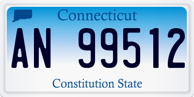 CT license plate AN99512