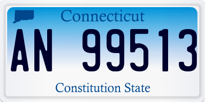 CT license plate AN99513