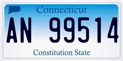 CT license plate AN99514