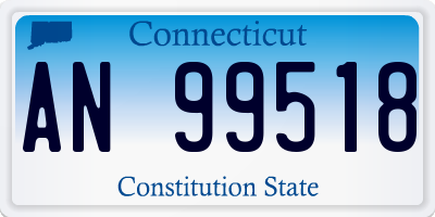 CT license plate AN99518