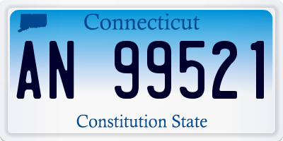 CT license plate AN99521