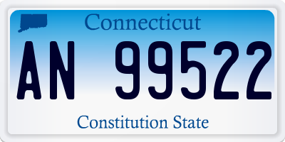 CT license plate AN99522