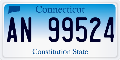 CT license plate AN99524