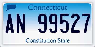 CT license plate AN99527