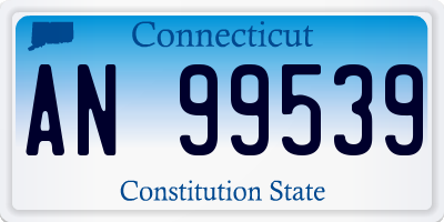 CT license plate AN99539