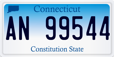 CT license plate AN99544