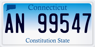 CT license plate AN99547