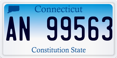 CT license plate AN99563