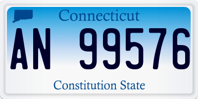 CT license plate AN99576