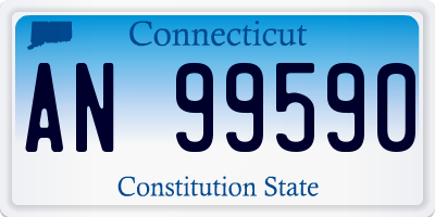 CT license plate AN99590