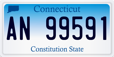 CT license plate AN99591
