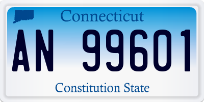 CT license plate AN99601
