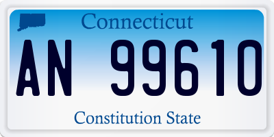 CT license plate AN99610