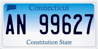 CT license plate AN99627